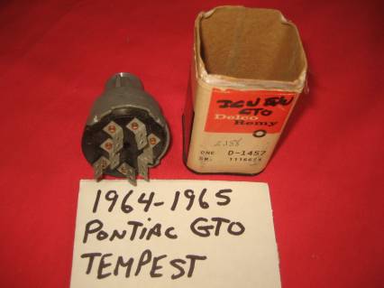 NOS 1964-1965 Pontiac GTO Ignition Switch - parts for sale