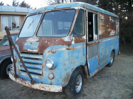 1960 white Motor Co step van PDQ 3/4 ton hippy van