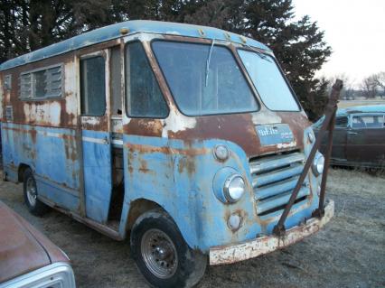 1960 white Motor Co step van PDQ 3/4 ton hippy van