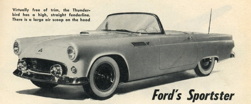 1955 Ford thunderbird dimensions #5